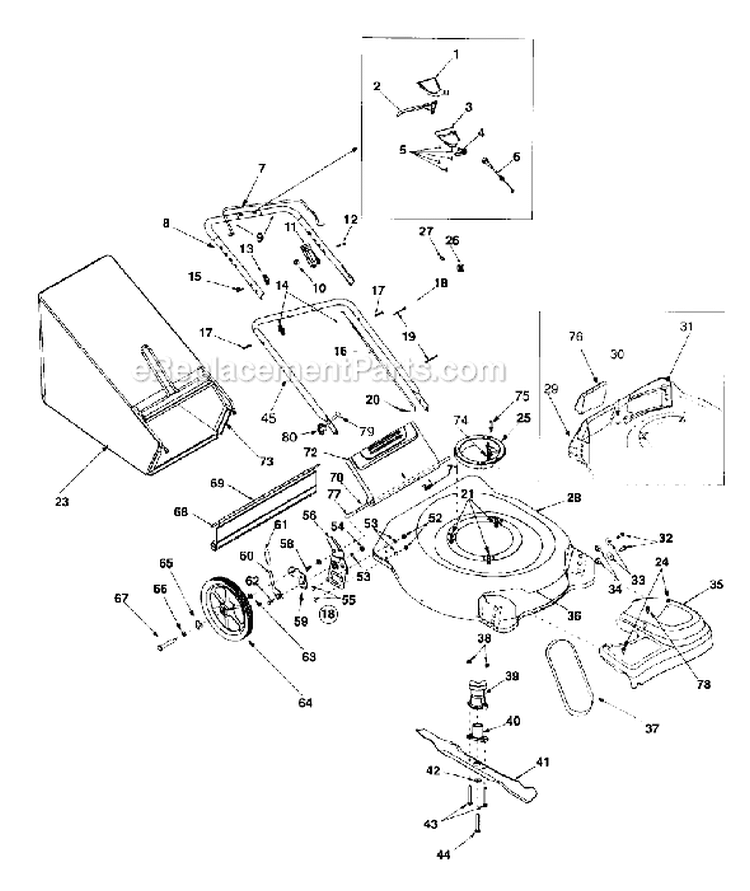 Page A Diagram and Parts List for 12A-559K402 2000 Yard Man Lawn Mower